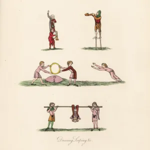 Medieval dancers and performers