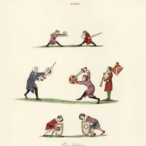 Medieval swordfight show