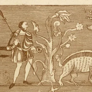 Medieval wild boar hunting