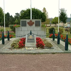 Memorial to the Regina Rifles, Bretteville, Normandy