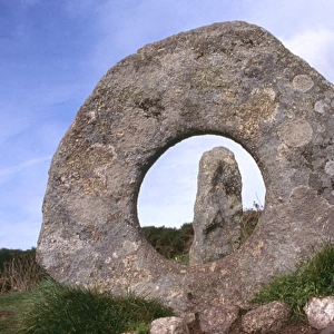 Men-an-Tol standing stones, near Madron, Cornwall