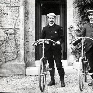 Two men and their bicycles