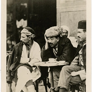 Three Men at a Cafe - Algiers, Algeria