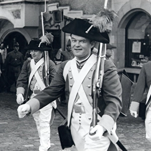 Men in historical military costume, Lucerne, Switzerland