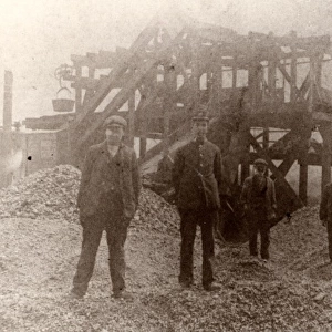 Men at Hook Colliery, Pembrokeshire, South Wales