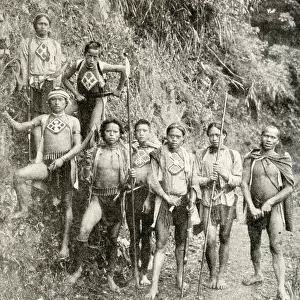 Men of an indigenous tribe, Formosa (Taiwan)