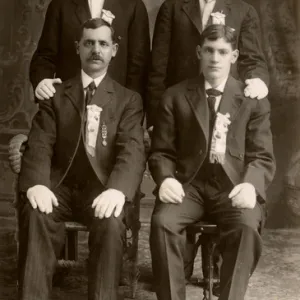 Four men in masonic regalia, USA