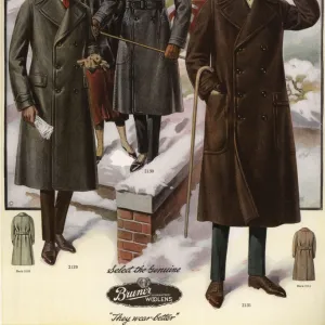 Men in Ulster coats from the 1920s