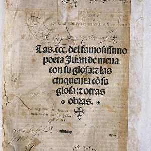 MENA, Juan de (1411-1456). Spanish poet of the