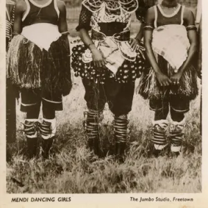 Mendi (Mende) Dancing Girls, Sierra Leone, West Africa