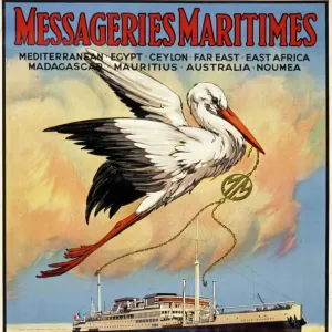 Messageries Maritimes poster