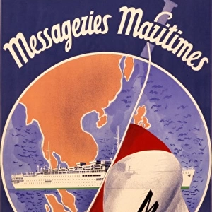 Messageries Maritimes poster