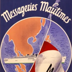 Messageries Maritimes poster