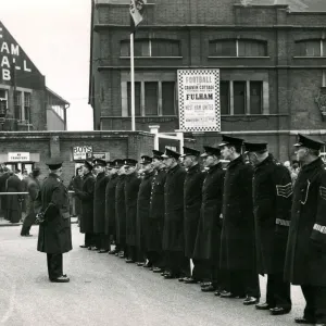 Metropolitan Police B Division on duty for football match