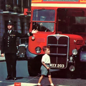 Metropolitan Police officer on traffic duty