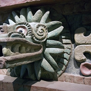 Mexico City. Quetzalcoatl Snake