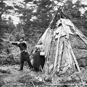 Mic-Mac Indian hut, Halifax (1873)