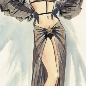 Michelle's Original Costume Design Print for Murray's Cabaret Club Michelle's Original Costume Design Print for Murray's Cabaret Club