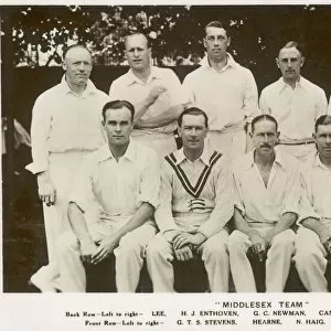 Middlesex Cricket Team, 1930s