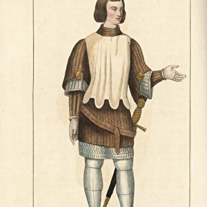 Military costume of Villiers, an ordinary French