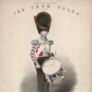 British Army Drummer Boy Print circa 1850. Art Prints, Posters