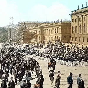 Military parade, Berlin, Germany, Victorian period