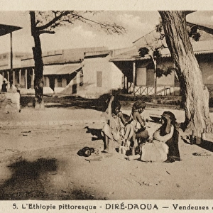 Milk vendors in Dire Dawa (Dire Daoua), Ethiopia