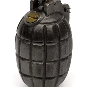 Mills Bomb No 5 hand grenade, used during World War One