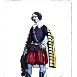 Milon as Don Luis in Ines, ou La Chute d un Ministre, 1845
