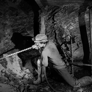 Miner at coal face -1