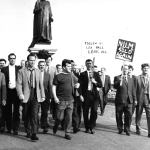 Miners demonstrating, Eastbourne, Sussex