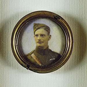 Miniature portrait of a Royal Flying Corps Officer, WW1