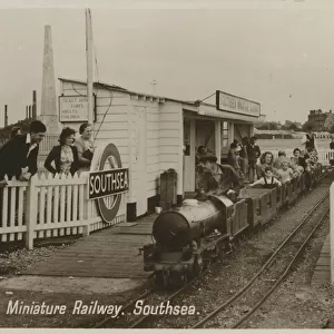 Miniature Railway, Southsea, Portsmouth, Hampshire, Britain. Date: 1950