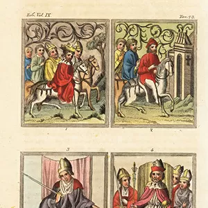 Miniatures from the Golden Bull, 1365