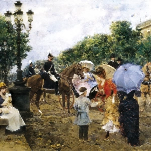 MIRALLES I GALAUP, Francesc (1848-1901). Paseo