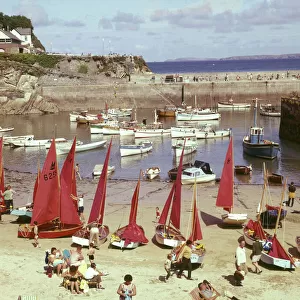 Mirror dinghies at Newquay, Cornwall