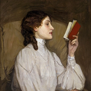 Miss Auras: The Red Book, by Sir John Lavery