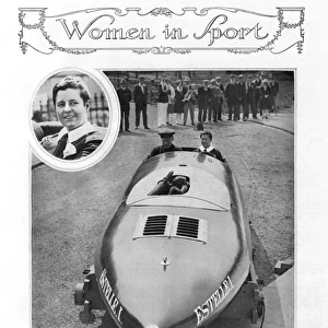 Miss Carstairs in her racing boat