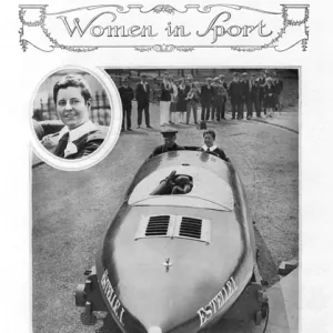 Miss Carstairs in her racing boat