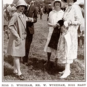 Miss D. Wykeham, Mr W. Wykeham, Miss Mary Wykeham and Mrs Wykeham at the Isle of Wight