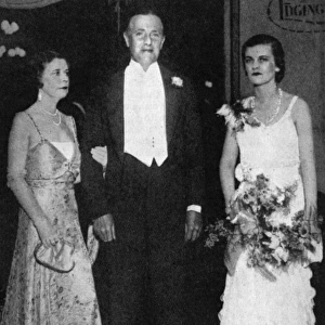 Miss Margaret Whigham and her parents