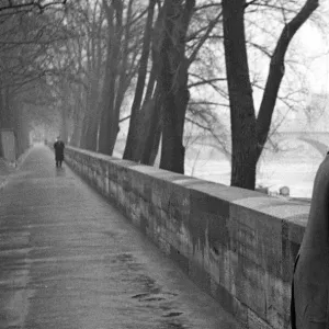 Misty day on the River Seine, Paris