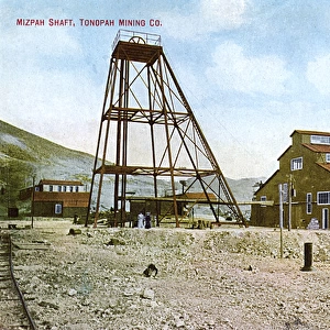 Mizpah Shaft, Tonopah Mining Company, Nevada, USA