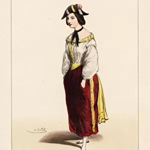 Mlle. Juliette as Judith in Adrien by Chapelle