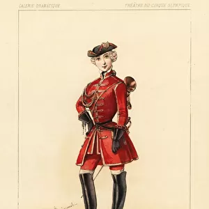 Mlle. Roussel as Martial in La Corde de Pendu, 1844