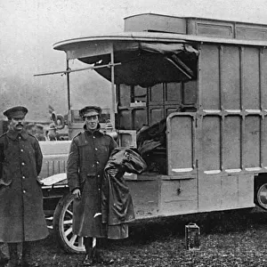 Mobile bacteriological laboratory, RAMC officers in France