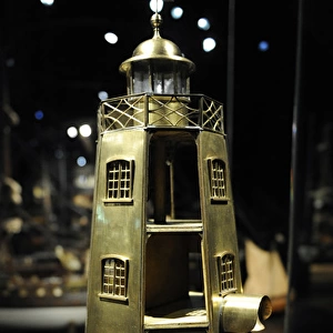 Model of the Duiveneiland lighthouse on Java, 1870