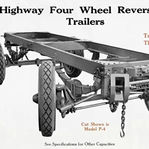 Model P-4 Highway Four Wheel Reversible Trailer