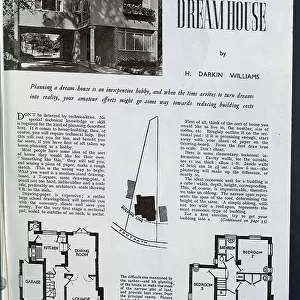A modern house in Tunbridge Wells, designed by architect Brian Peake. Date: circa 1954