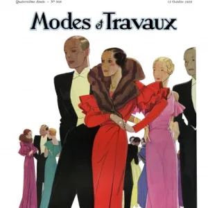 Modes et Travaux front cover. Art deco